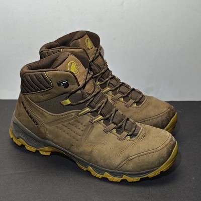 Mammut Mens Mercury IV Mid GTX Size 12.5 Brown Leather GORE-TEX Hiking Boots