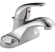 DeltaFoundations 4 in. Centerset Single Handle Bathroom Faucet. Chrome B510LF-PP