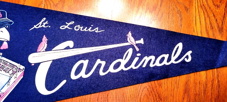 Vintage 1960's St. Louis Cardinals / Old Busch Stadium Felt Baseball Pennant - Image 3 of 4