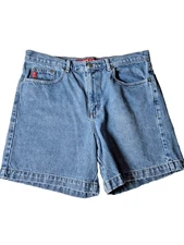 GUESS Denim Shorts SZ 31" Distressed 5 Pocket Indie Y2K Women’s Vtg Retro Rad