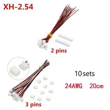 Convenient Connection 10 Sets of XH2 54mm Cable Connectors (23pin)