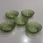 Anchor Hocking 5 MCM Soreno Lido Avocado Green Salad Bowls 6" in Diameter