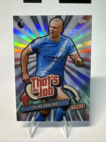 Erling Haaland #THJ-13 2026 Topps Chrome Premier League That’s His Job card
