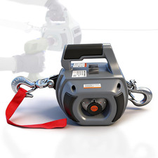 Portable Drill Winch 1000 Lb Pulling 40ft Alloy Steel Wire Rope Hand Winch Gray