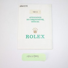 ROLEX 16613 Submariner carta originale r80317005