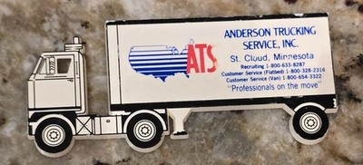 4''ATS Anderson Trucking Service Freight Carrier St Cloud MN Locker Fridge Magnet