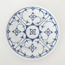 Bareuther Bavaria Germany Teller Speiseteller Essteller Indisch Blau Strohblume