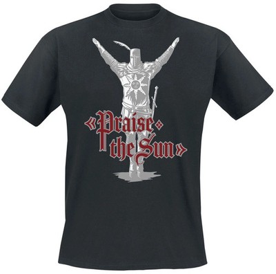 Dark Souls T-Shirt Herren Praise the Sun schwarz