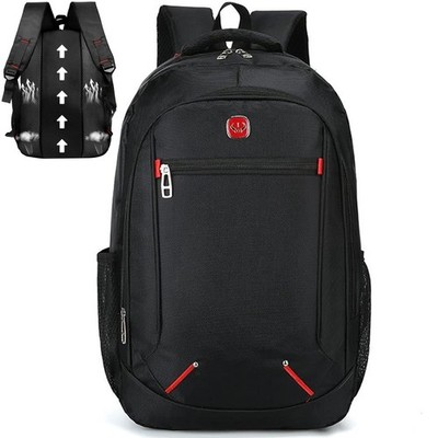 Herren Rucksack Wasserdicht Sport Arbeit Freizeit Schulrucksack Tasche Schwarz--