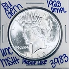 1923 BU UNCIRCULATED SILVER PEACE DOLLAR AUTHENTIC U.S. MINT FREE SHIPPING 3983