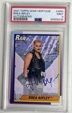 2021 TOPPS HERITAGE WWE SUPERSTAR RHEA RIPLEY AUTOGRAPH /199 PSA 9