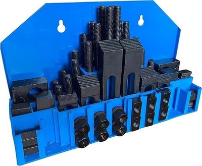 Hold Down Clamp Clamping Set Kit Bridgeport Mill (5/8'' Slot 1/2'' Stud)