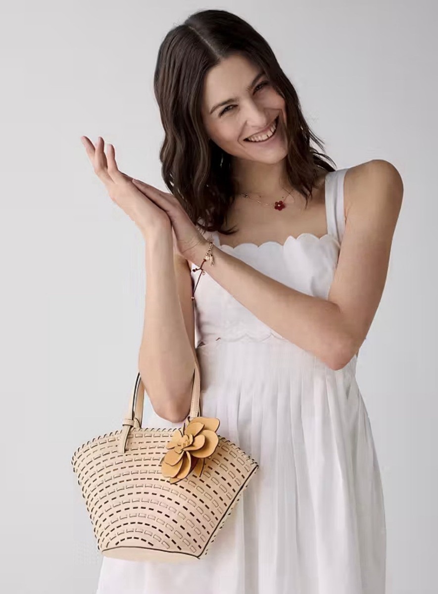 Kate Spade Dahlia Tote Bag KO471 Z0D Crisp Peach Multi | eBay