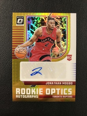 2024-25 Donruss Optic #ROA-MOG Jonathan Mogbo Rookie Optics Gold RC AUTO /10