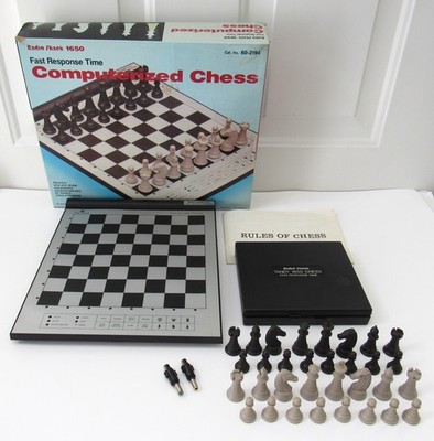 VINTAGE 1987 TANDY RADIO SHACK 1650 FAST RESPONSE COMPUTERIZED CHESS NO. 60-2194