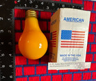 BOXof1 new USA PUMPKIN orange PARTY outdoor sign LIGHT BULB 25w A19 HALLOWEEN