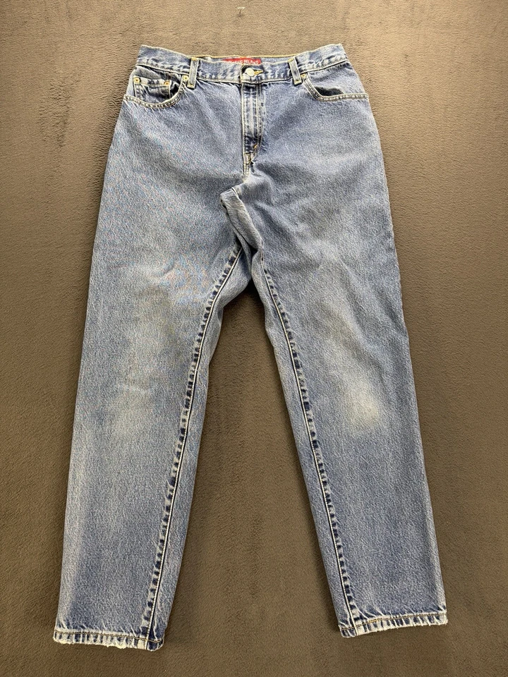 Levis 550 Women’s Jeans 12 M Relaxed Fit Tapered Leg Blue High Rise Y2K  - Image 3 of 4