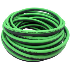 25' feet OFC TRUE 12 Gauge AWG GREEN/BK Oxygen Free Speaker Wire Car Home Audio