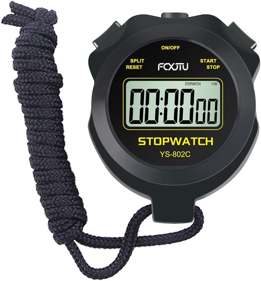 FCXJTU Digital Simple Stopwatch Timer, No Bells, No Alarm, Simple Basic  Operatio