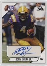 2021 Leaf Pro Set College Auto John Emery Jr #PS-JEJ Auto 2s2
