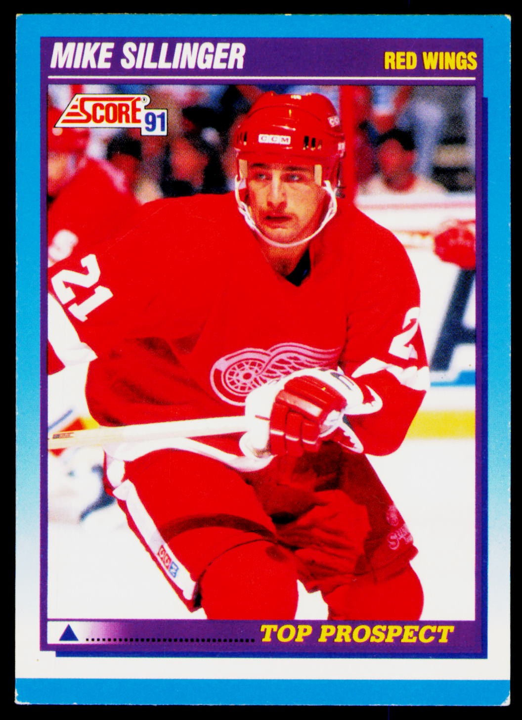 1991-92 Score Canadian Bilingual #357 Mike Sillinger