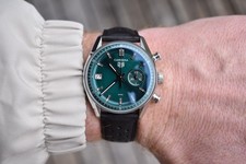 Tag Heuer Carrera Chronograph 39mm Glassbox Green Dial CBS2211-0 with Box 2