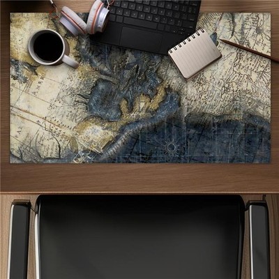 Begin Home Decor C1DM1424ZXW64D 14 x 24 in. Old World Map - Satellite View Ci...