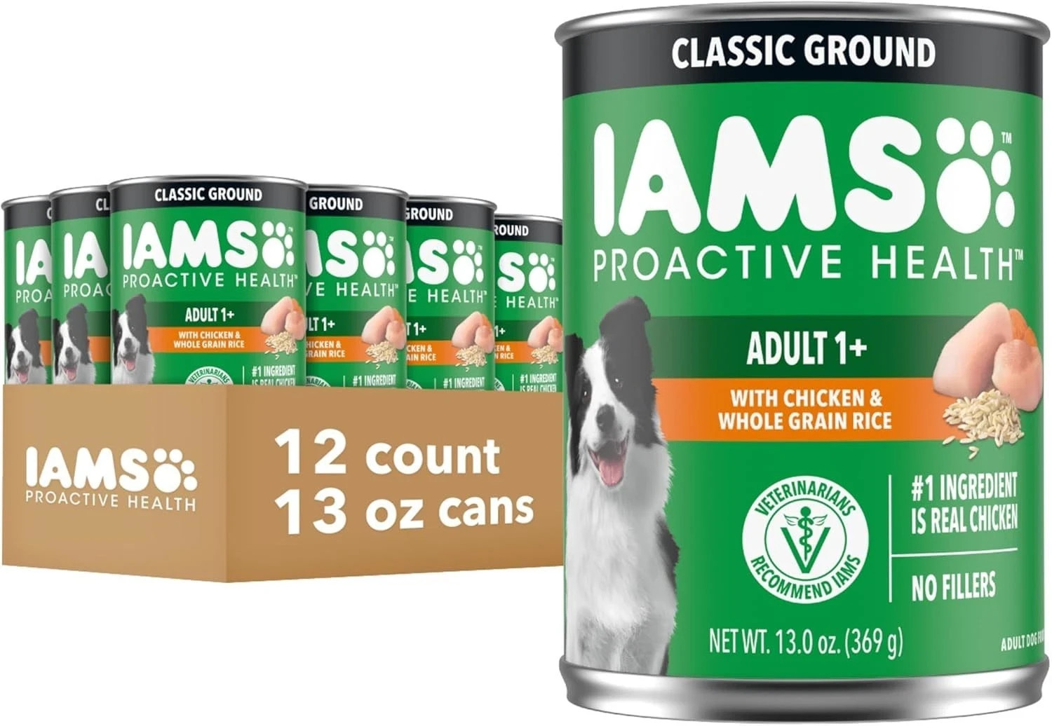 , Adult Wet Dog Food Multipack Ground Dinner,