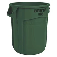 Rubbermaid Commercial Fg261000dgrn Brute 10 Gal Round Heavy Duty Plastic Can,