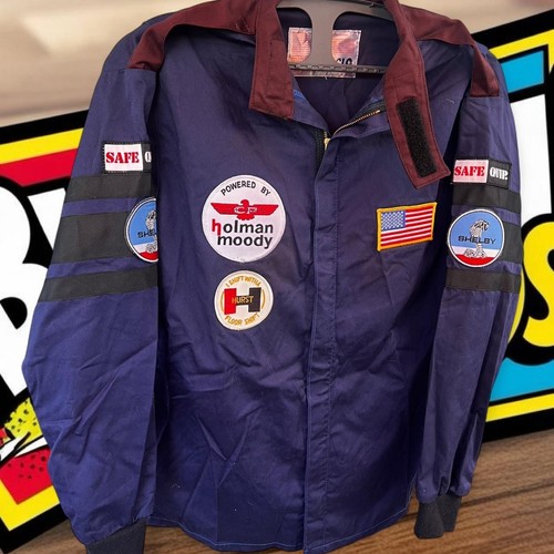 Vintage Racing Jacket Holman Moody Hurst Shelby Safe Equip USA Patches ...