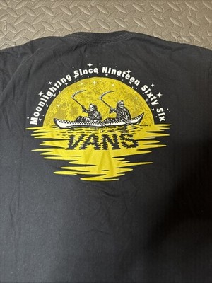 Vans Skeleton Rowing Moonlighting Since Nineteen Sixty Six Shirt M