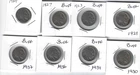 Lot of 8 Buffalo Nickels 1921,30,34,36,37,21,27,23 ~ G-VG Good to Very Good