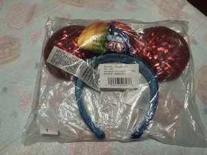Disney Parks Epcot 40th Anniversary Minnie Mouse Sequin Ears Headband NWT