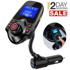 Transmisor Bluetooth Para Carro Autos Con FM Radio USB AUX Llamadas Manos Libres