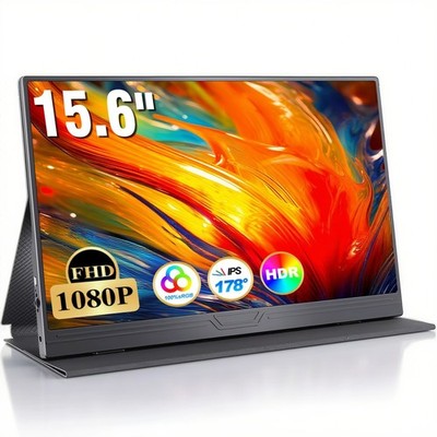 Portable Monitor 15,6 Zoll Tragbarer Mobiler IPS Bildschirm FHD 1920*1080 HDR DE