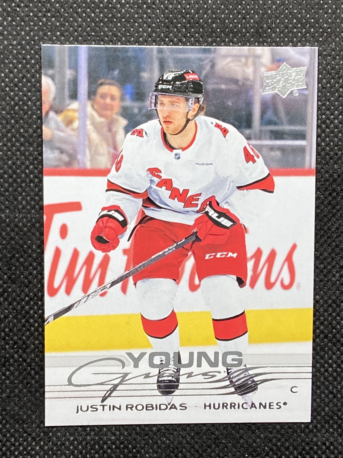 2025-26 Upper Deck Justin Robidas Carolina Hurricanes Rookie #243