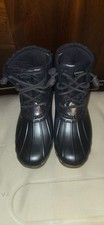 Sperry Saltwater Metallic Sparkle Duck Boots - Women's Size 3M / 35