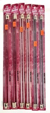Susan Bates Silvalume Single Point Knitting Needles Lot of 6 Mixed Sizes 5, 7. 9