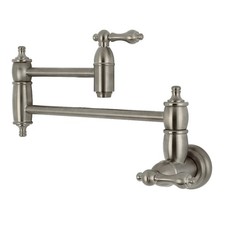 Kingston Brass KS310.AL Restoration 3.8 GPM Wall Mounted Double - Nickel