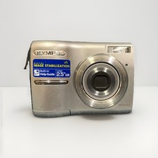 Olympus FE 210 Digital Camera Silver 7.1MP VTG Digicam Bundle W/ Case Box