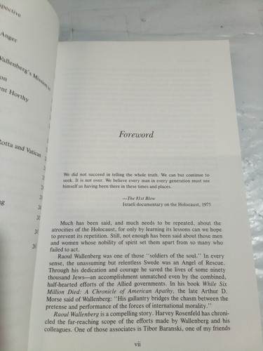 Raoul Wallenberg : Angel of Rescue Paperback Harvey Rosenfeld *Like New* - Imagen 9 de 12