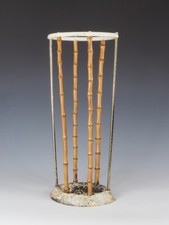 Artis Bamboo & Cast Iron Umbrella Stickstand Antique British