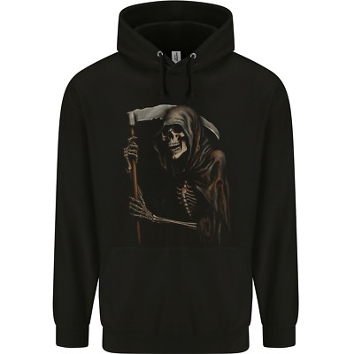 Felpa Con Cappuccio Uomo Celtic Cross &ndash; Moto Teschio Simbolo Gotico Biker &ndash; HL