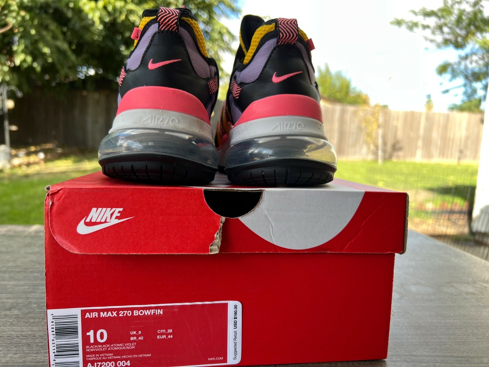 Size 10 - Nike Air Max 270 Bowfin Atomic Violet 2018 for sale online | eBay