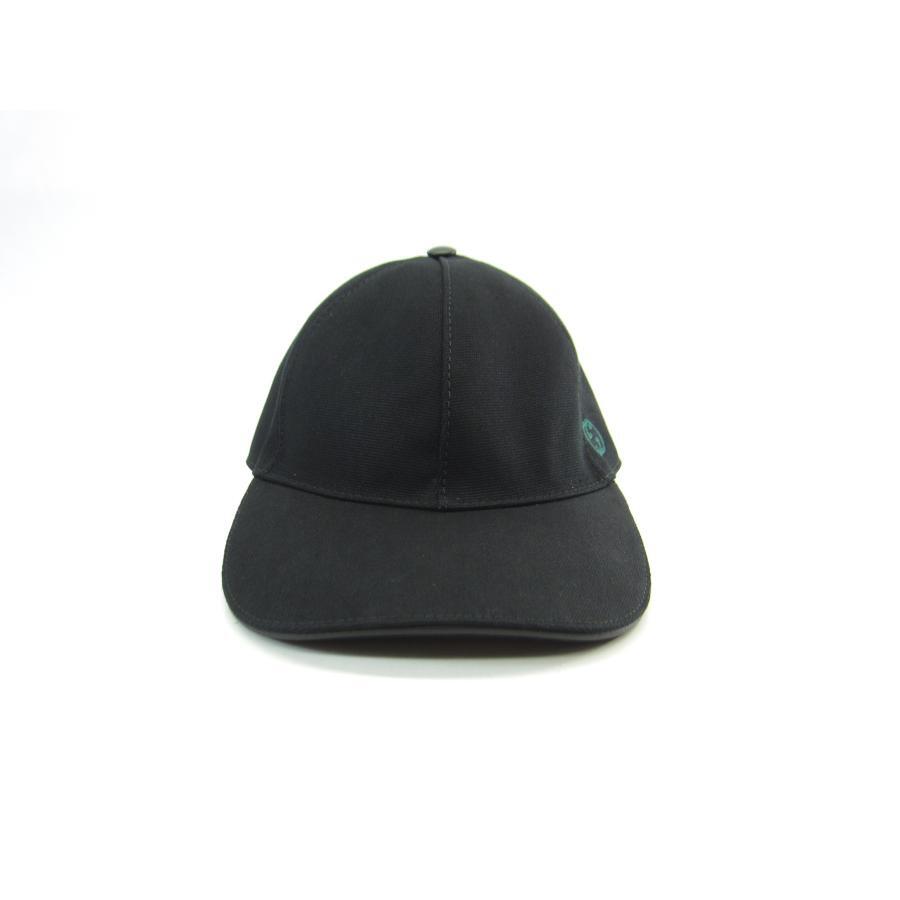 Gucci authentic Cap color Black Green Interlocking SIZE S Hat