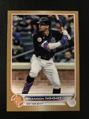 2022 Topps #344 Brandon Nimmo Gold /2022 New York Mets | eBay