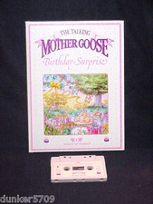 RARE TALKING MOTHER GOOSE B00K/TAPE BIRTHDAY SURPRISE WORLDS OF WONDER WKING