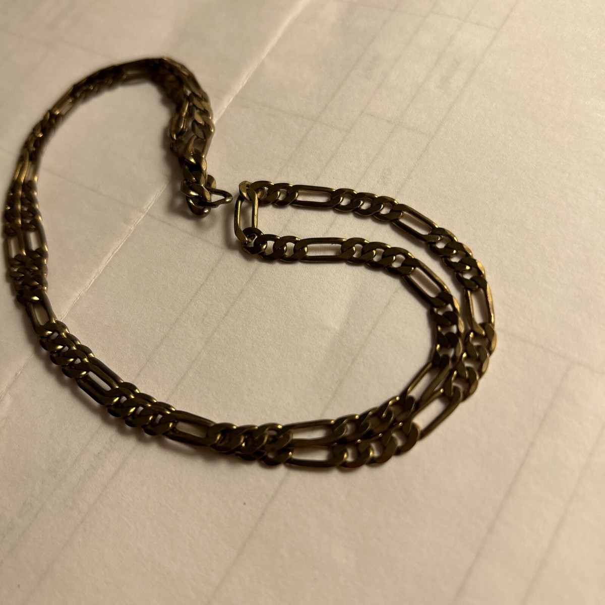 Vintage JH Necklace Chain Gold Tone 23.5