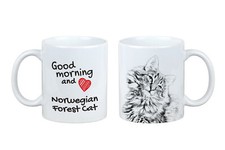 Bosco Norvegese tazza con gatto buongiorno Art-Dog