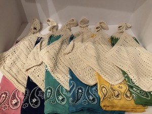 Martha Stewart Home Bandana Kitchen Towels Crocheted With Dish